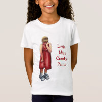 Petite Mlle Cranky Pants : Fille boudante : Art en