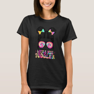 T-shirt Petite Mlle Toddler Retour À L'École Tie Dye Messy