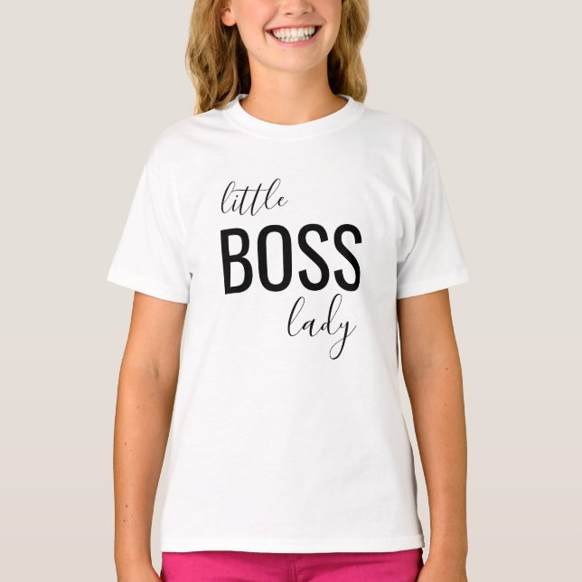 T-shirt petite patronne fille, petite patronne (Devant)