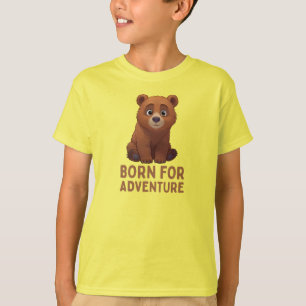 T-shirt Petite Patte "Né Pour L'aventure"