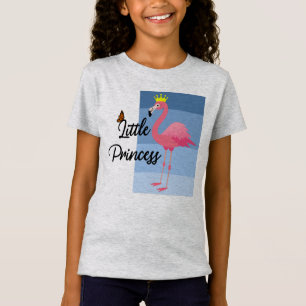 T-Shirt Petite princesse Flamant rose rose - Fille's Fine