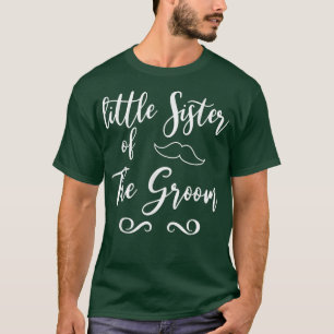 T-shirt Petite soeur de Groom Mariage Matching