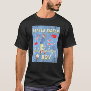 T-shirt Petite Soeur De L'Anniversaire Garçon Golf Thème C