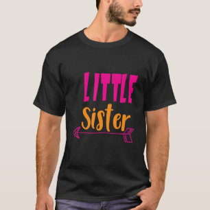 T-shirt Petite soeur fille Faire-part flèche vintage Birt