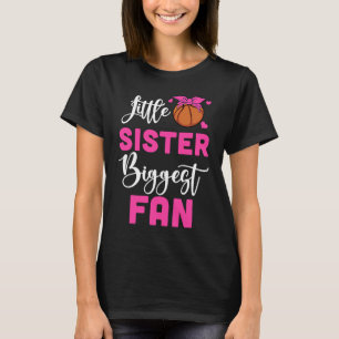 T-shirt Petite Soeur La Plus Grande Fan Fan Basketball Fil