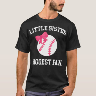 T-shirt Petite Soeur Plus Grande Fan Baseball Baby Sister