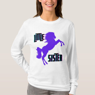 T-shirt Petite soeur Pony pourpre