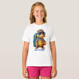 T-shirt Petite Tortue Aventurée avec sac à dos,
