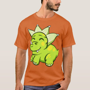 T-shirt Petite Tricératops Cute Dinosaur Enfants Amusants