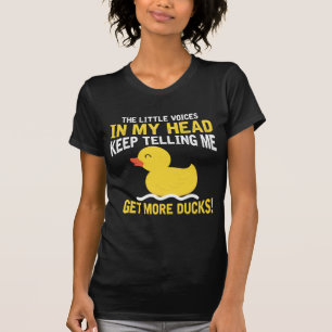 T-shirt Petite voix dans mon butin de canard en caoutchouc