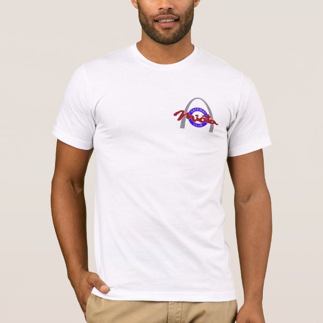 T-shirt Petites modes imprimées du logo des hommes (Devant)
