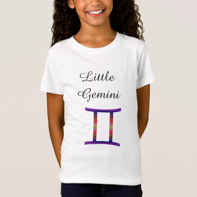 T-Shirt Petits enfants de signe d'horoscope de zodiaque de (Devant)