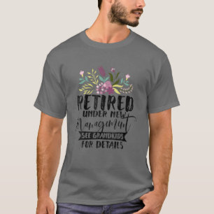 T-shirt Petits-enfants Drôle Retraite