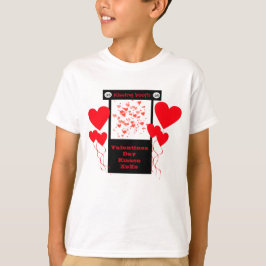 T-shirt Petits garçons embrasser des valentines de stand C