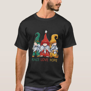 T-shirt Petits génomes en vert rouge et jaune pois amour e