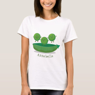T-shirt Petits pois sauteurs en pod dessin animé illustrat