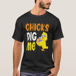 T-shirt Petits Poussins Creuser Moi Bunny Oeufs Chasse Gar