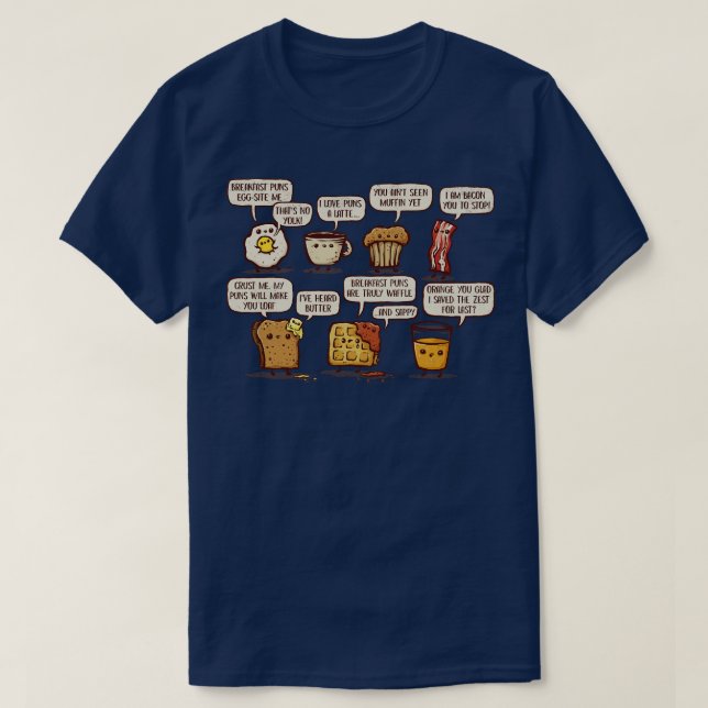 T-shirt Petits puns sont gaufres (Design devant)