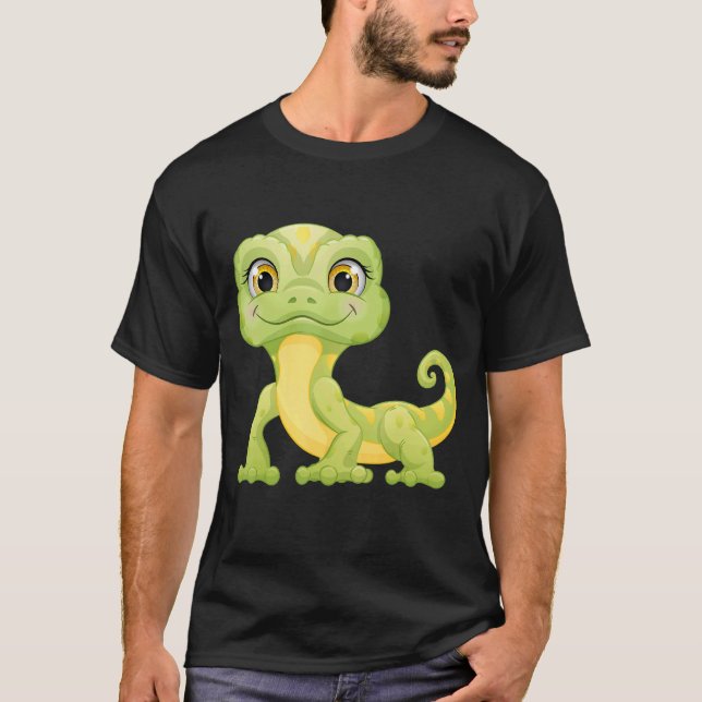 T-shirt Petits reptiles verts d'Iguana (Devant)