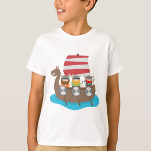 T-shirt Petits Vikings dans le bateau