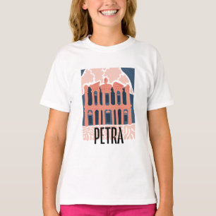 T-shirt Petra Jordan Voyage abstrait Art floral