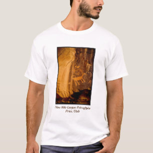 T-shirt Pétroglyphe de Bighorn de canyon de neuf milles -