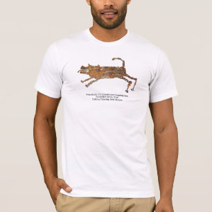 T-shirt Pétroglyphe d'un chien de chasse domestiqué
