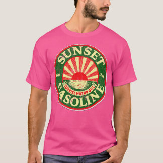 T-shirt Pétrole et gaz du coucher du soleil