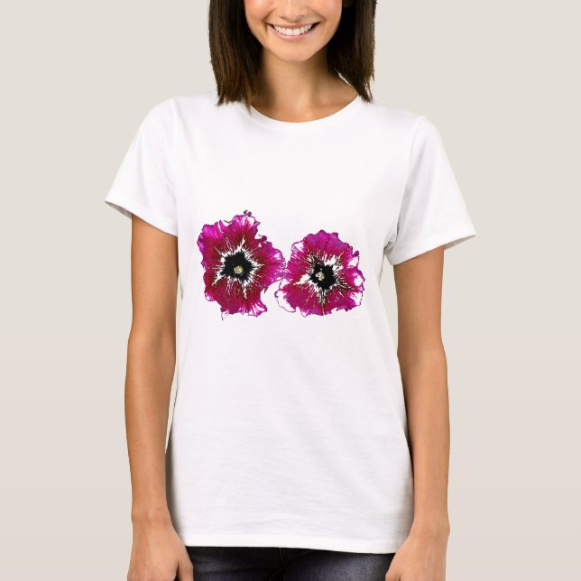 T-shirt Petunias d'été (Devant)