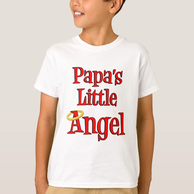 T-shirt Peu d'ange du papa (Devant)