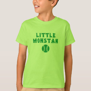 T-shirt Peu de chemise verte d'enfants de Monstah