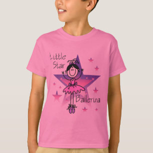 T-shirt Peu de cheveux Ballerine-Noirs d'étoile