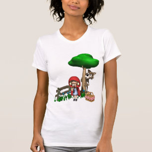 T-shirt Peu de dessus rouge de capuchon
