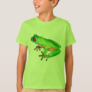 T-shirt Peu de grenouille d'arbre verte