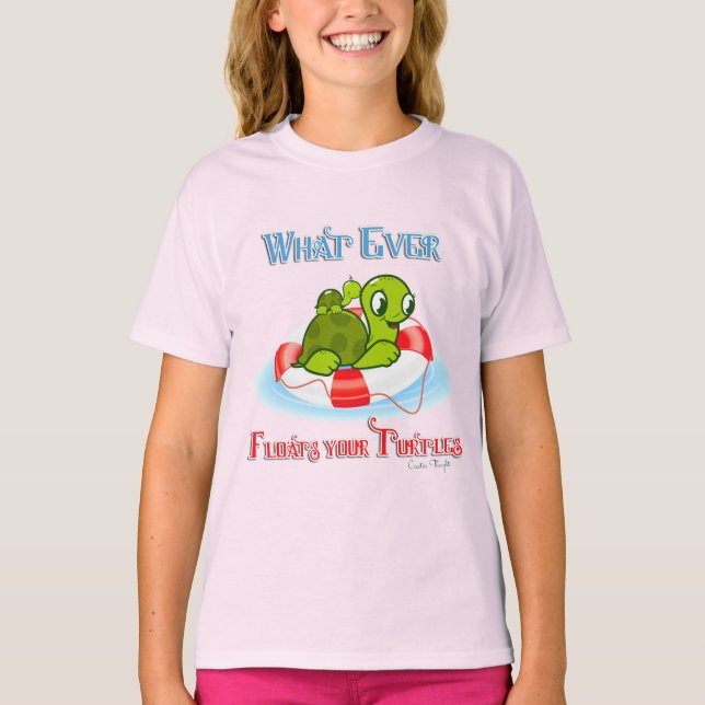 T-shirt Peu importe ce qui flotte vos tortues 2 (Devant)