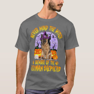 T-shirt Peu Importe La Sorcière Méfiez-Vous Du Chien Berge
