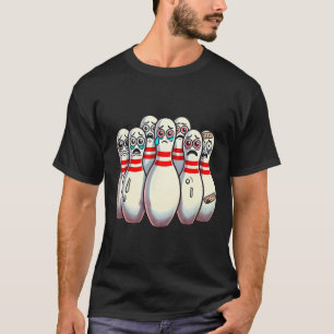 T-shirt Peur Bowling Pins Cartoon Fun Bowler Humorisme