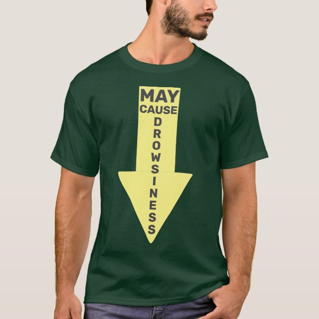 T-shirt Peut causer la somnolence drôle Witny Witny (Devant)
