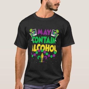 T-shirt Peut Contenir L'Ensemble D'Alcool Mardi Gras Party