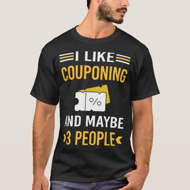 T-shirt Peut-Être 3 Personnes Coupon Coupon Coupon Coupon  (Devant)