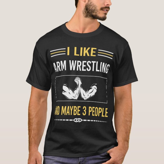 T-shirt Peut-Être 3 Personnes Lutter Contre La Lutte Contr (Devant)
