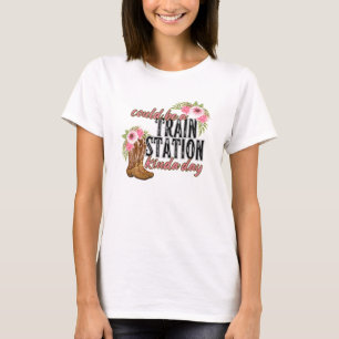 T-shirt Peut-être une gare un jour ; Yellowstone