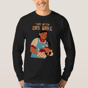 T-shirt Peut Faire Cuire Fille Aime Faire Du Texte Drôle