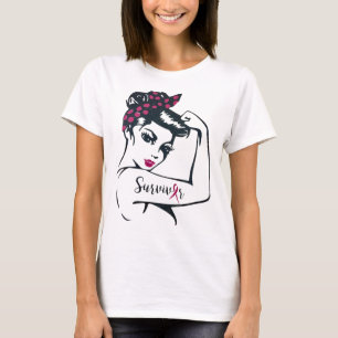 T-shirt Peut le guérir Rosie Riveter Cancer du sein Surviv