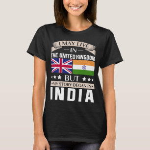 T-shirt Peut vivre dans l'histoire BRITANNIQUE a commencé