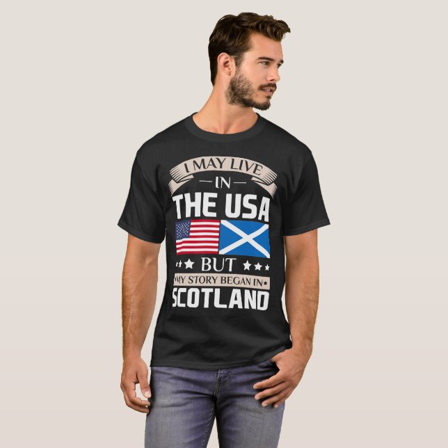 T-shirt Peut vivre dans l'histoire des Etats-Unis a (Devant entier)
