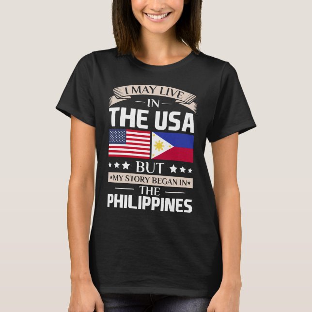 T-shirt Peut vivre dans l'histoire des Etats-Unis a (Devant)