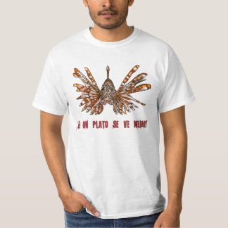 T-shirt Pez León/¡En un plato se ve mejor!