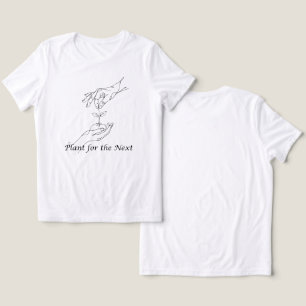 T-Shirt Pflanze für die Nächsten- Minimalistisch Tri-Blend Shirt