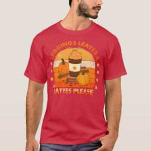 T-shirt Ph Leggings Feuille Lattes S'il vous plaît Automne